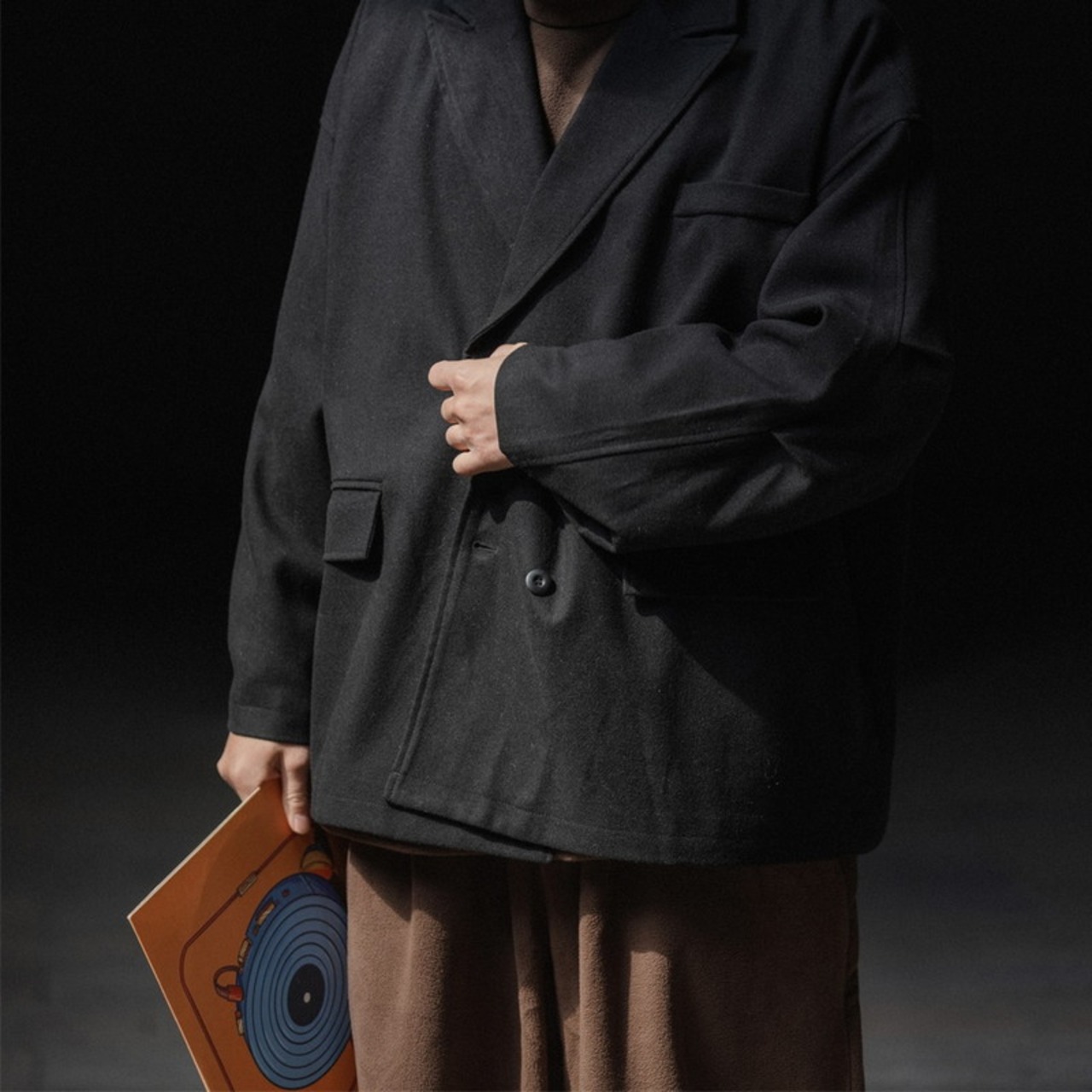 カジュアルハンサムダブルジャケットコート　976