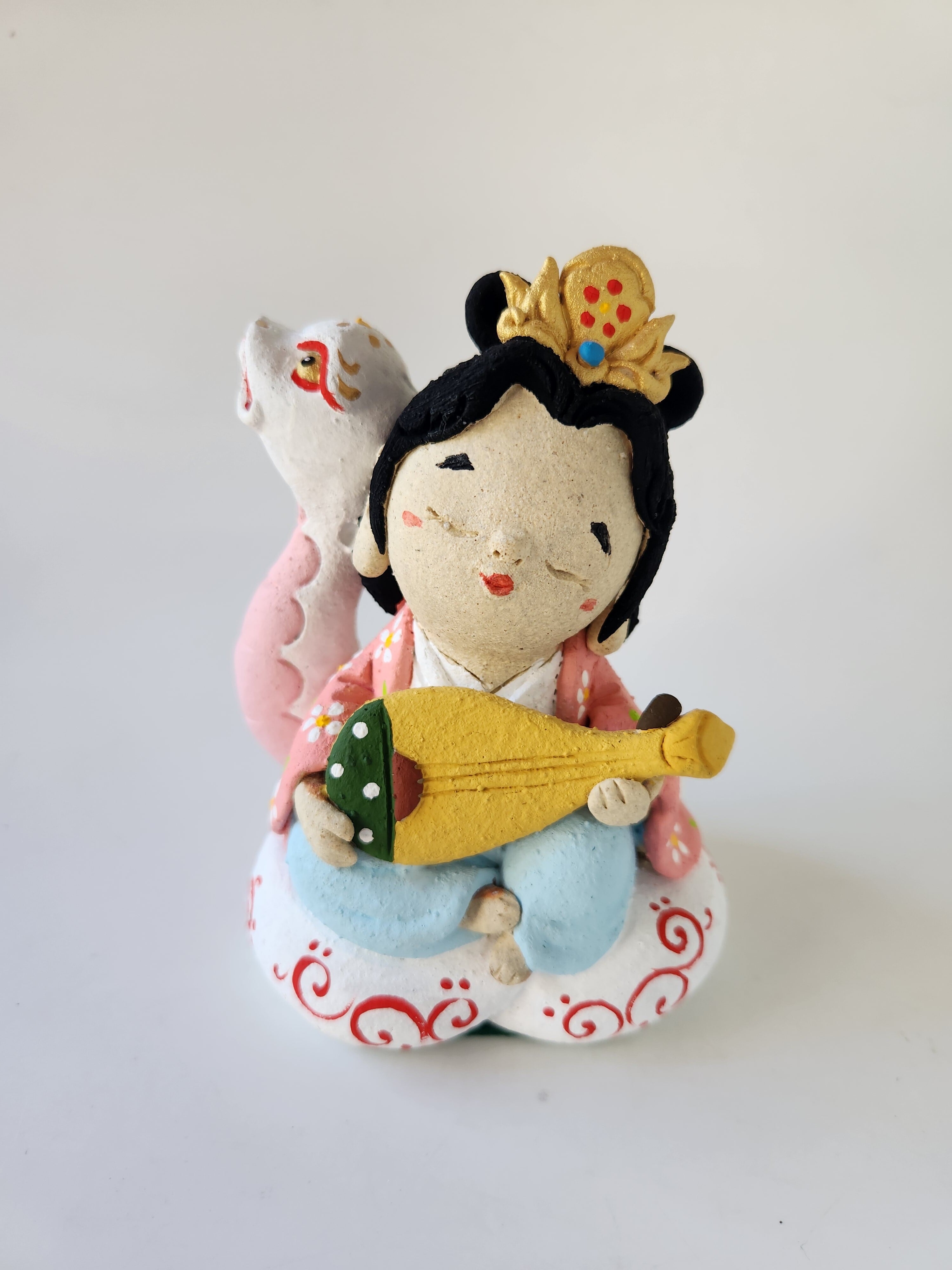 日々喜〜ひびき〜響】弁財天の絵 弁天様 龍の絵 白龍