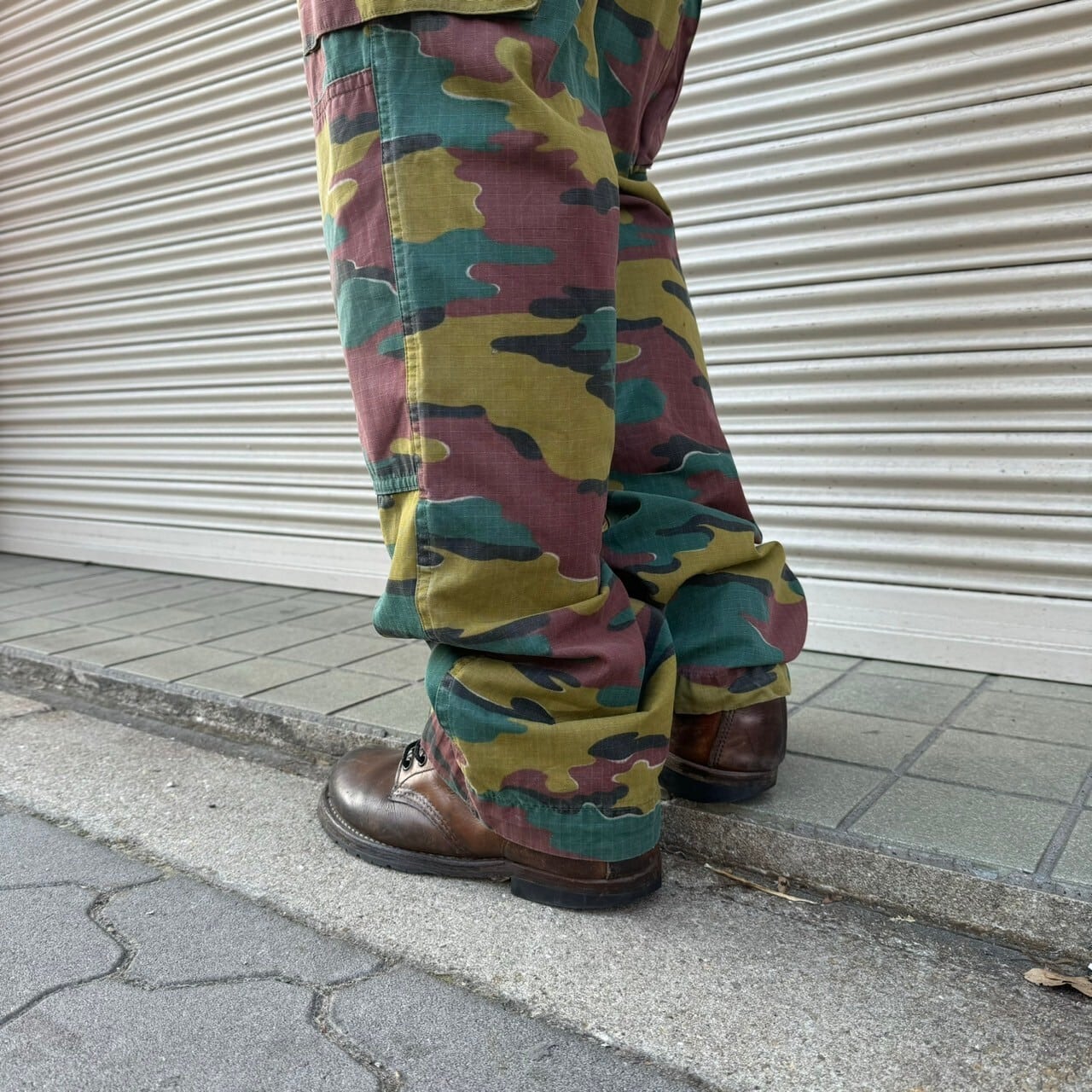 90s ベルギー軍 実物 M-90 ジグソーカモ 迷彩 カーゴパンツ 90s ベルギー軍 実物 M-90 ジグソーカモ 迷彩 カーゴパンツ