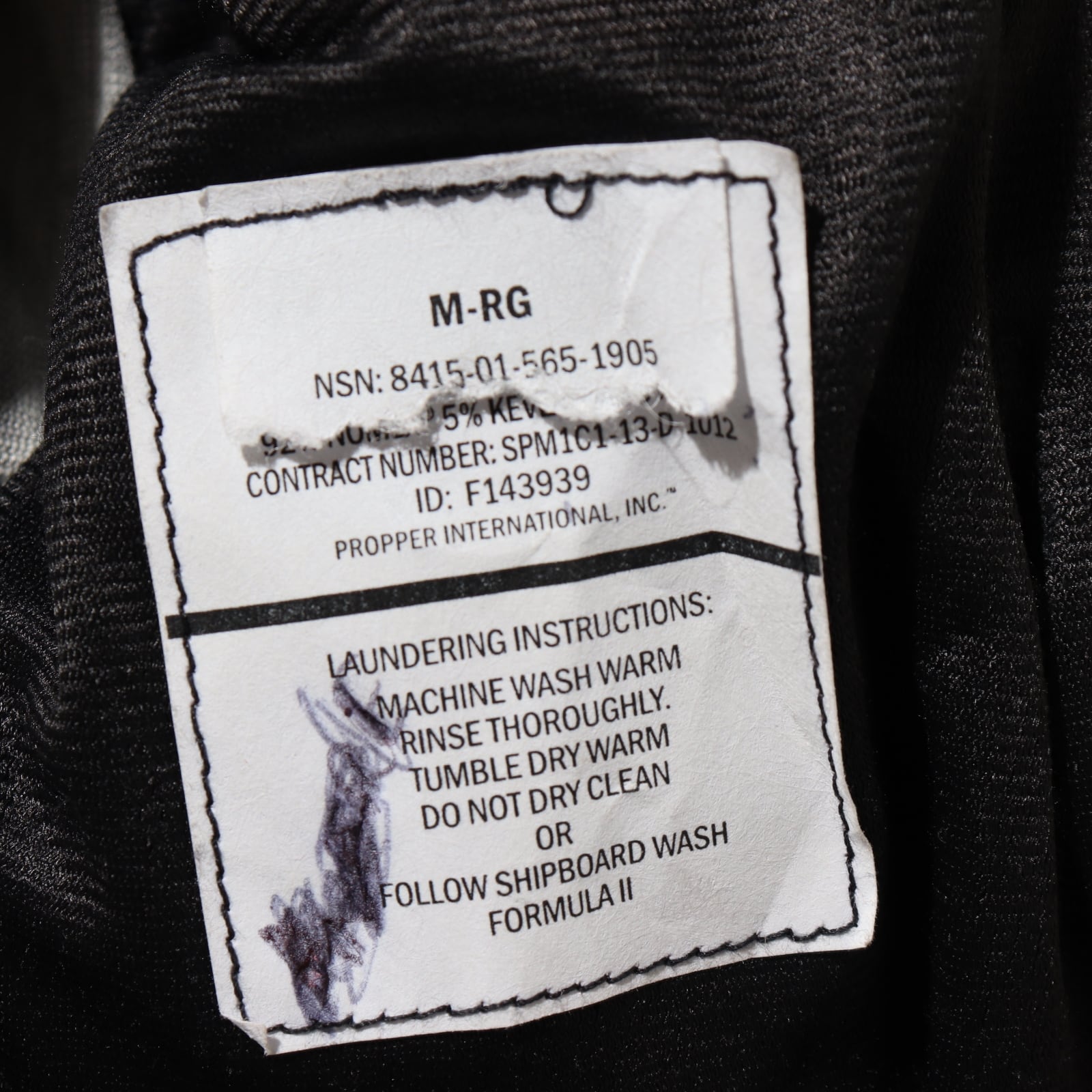 極美品完品 CWU-106/P M-R 13年納品 米軍実物 フライトジャケット GORE