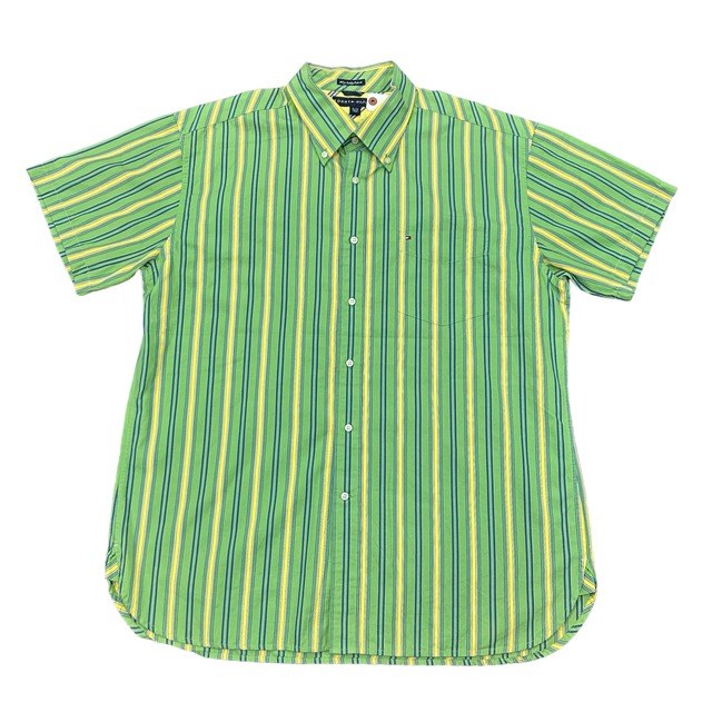 TOMMY HILFIGER 80s 2ply fabric Stripe BD shirt | Johnson Market