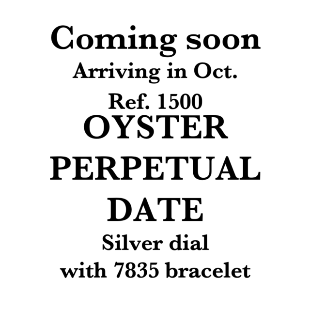 Rolex Oyster Perpetual Date 1500 (3******) Silver Dial