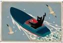 George Bayer "Le Chat in the boat"