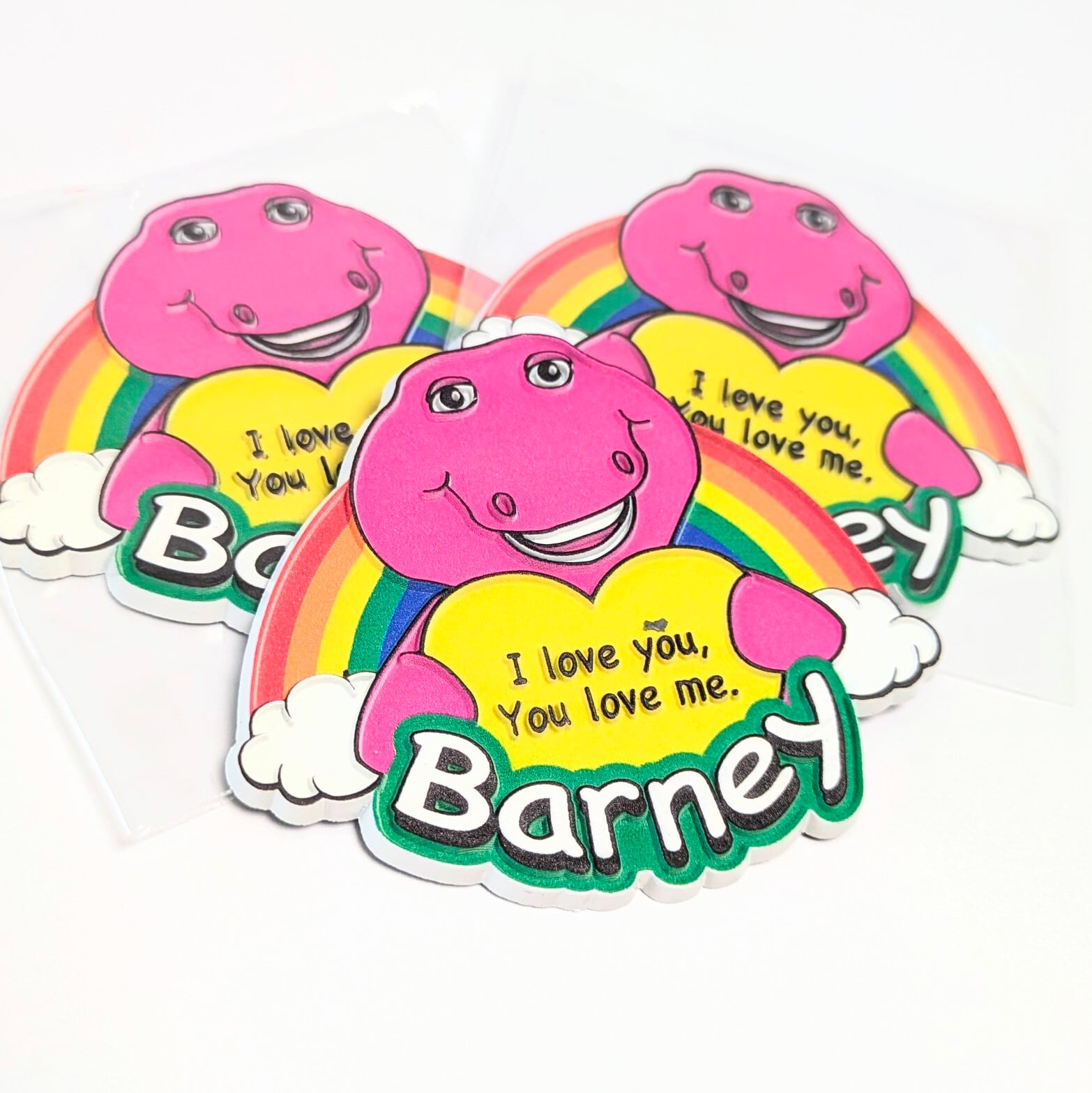 【 Barney （ バーニー ） 】 Rubber Magnet ラバーマグネット / VINTAGE風 〚アメリカン雑貨 アメトイ〛