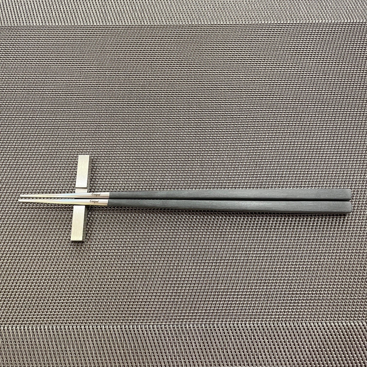 cutipol クチポール お箸 箸置き付き KUBE グレーシルバー 正規品