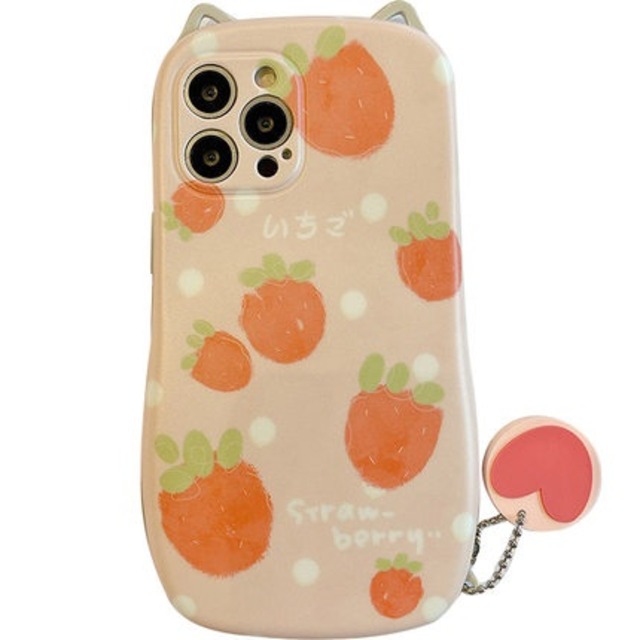 ストロベリー シリコンiPhoneケース*L-707
