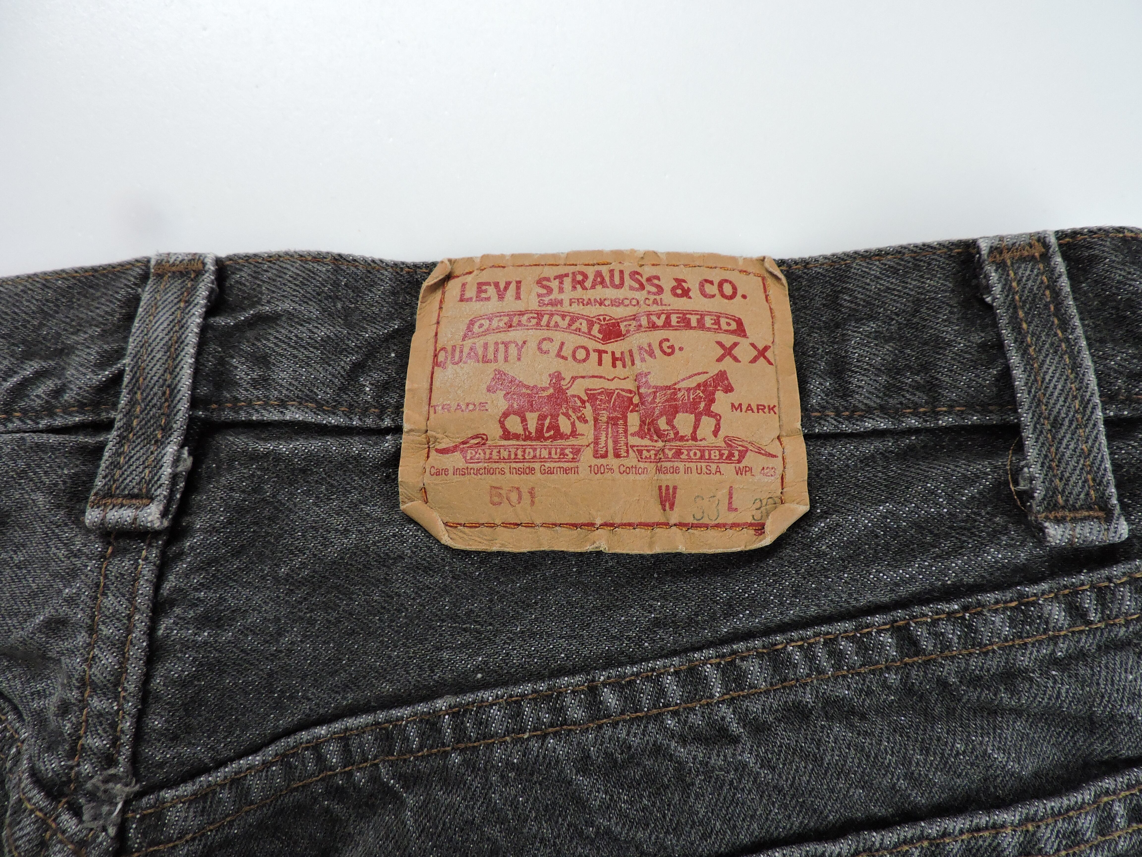 USA製 Levi's 501 501-0658 ブラックデニム 実寸SIZE:W32 L30 USA製 Levi's 501 501-0658 ブラックデニム 実寸SIZE:W32 L30