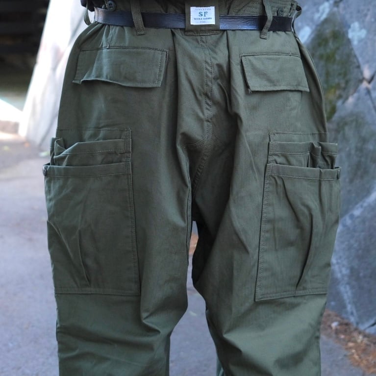 SASSAFRAS(ササフラス) Overgrown Pants 4/5-Olive-(SF-262339) | Signs