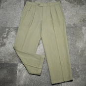 rayon blend 2tuck slacks khaki
