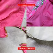 社交ダンス 衣装 ドレス ワンピース スタンダード ピンク系 ホワイト系 ラインストーン 緑 白 花 花モチーフ 刺繍 袖 光沢 高級感 デモ 競技用 ダンス衣装 イベント ステージ パーティー グリーン系