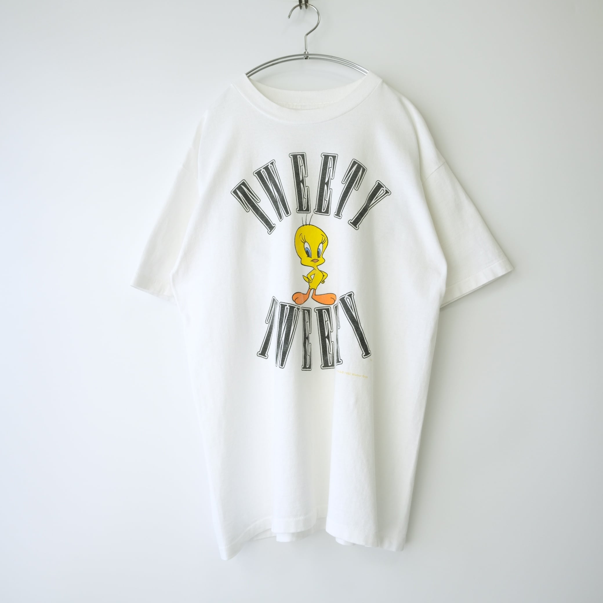 USA製 90's トゥイーティー プリント半袖Tシャツ 白 L | RE:FOUND