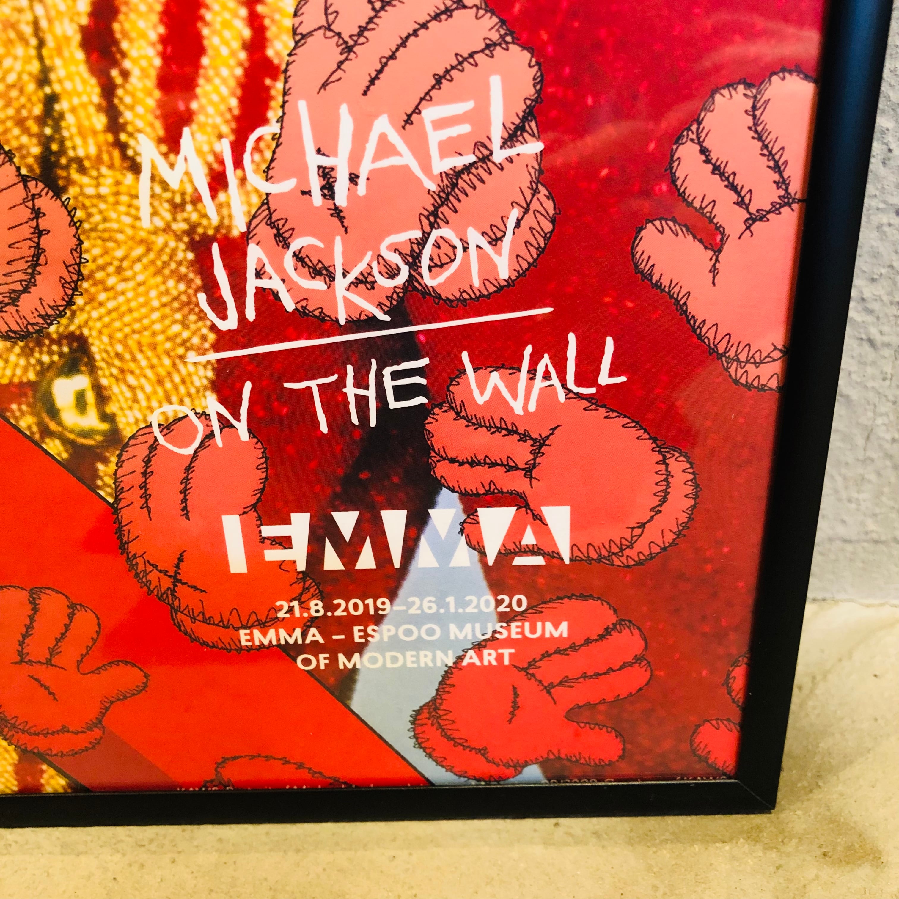 KAWS 「ON THE WALL」Michael Jackson poster A3 額装