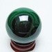マラカイト 丸玉 32mm スフィア 置物 一点物 おまかせ便 141-8383