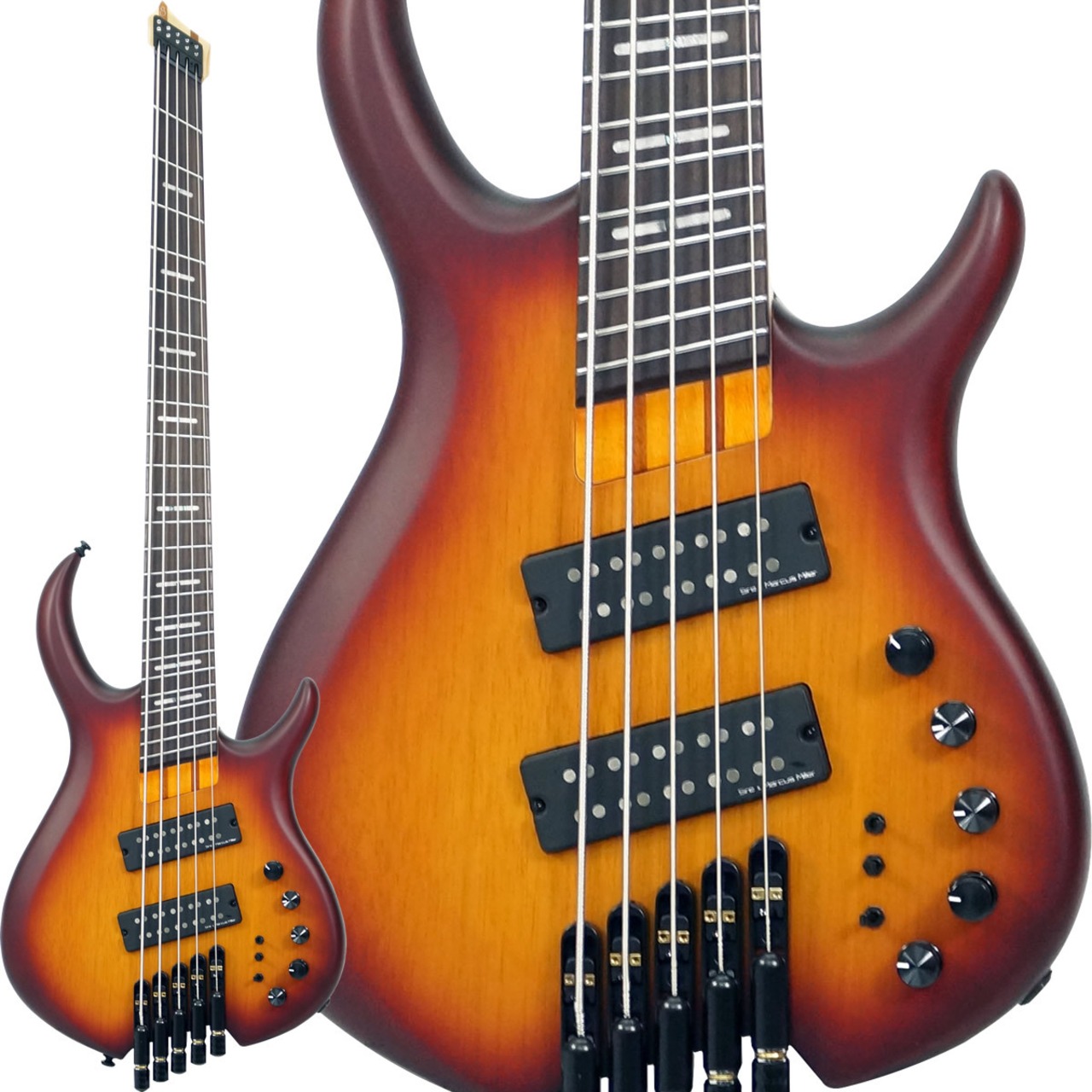 Sire Marcus Miller M6 5-String Headless (TS.S/Tobacco Sunburst Satin) [マルチスケール採用 5弦 ヘッドレスベース] [アウトレット特価品] 【お買い得セール品】