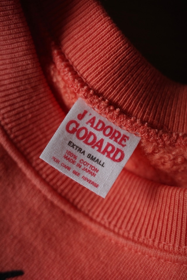 Godard / 1960s style print sweat (orange)