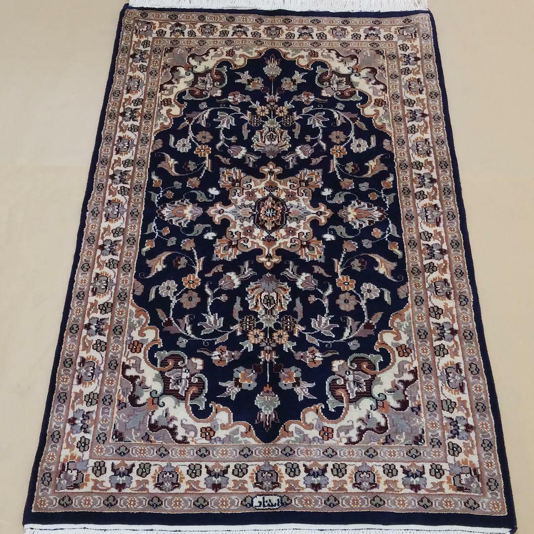 60x99cmペルシャ手織りヤラメ絨毯(760)ギャッベ・マット・じゅうたん