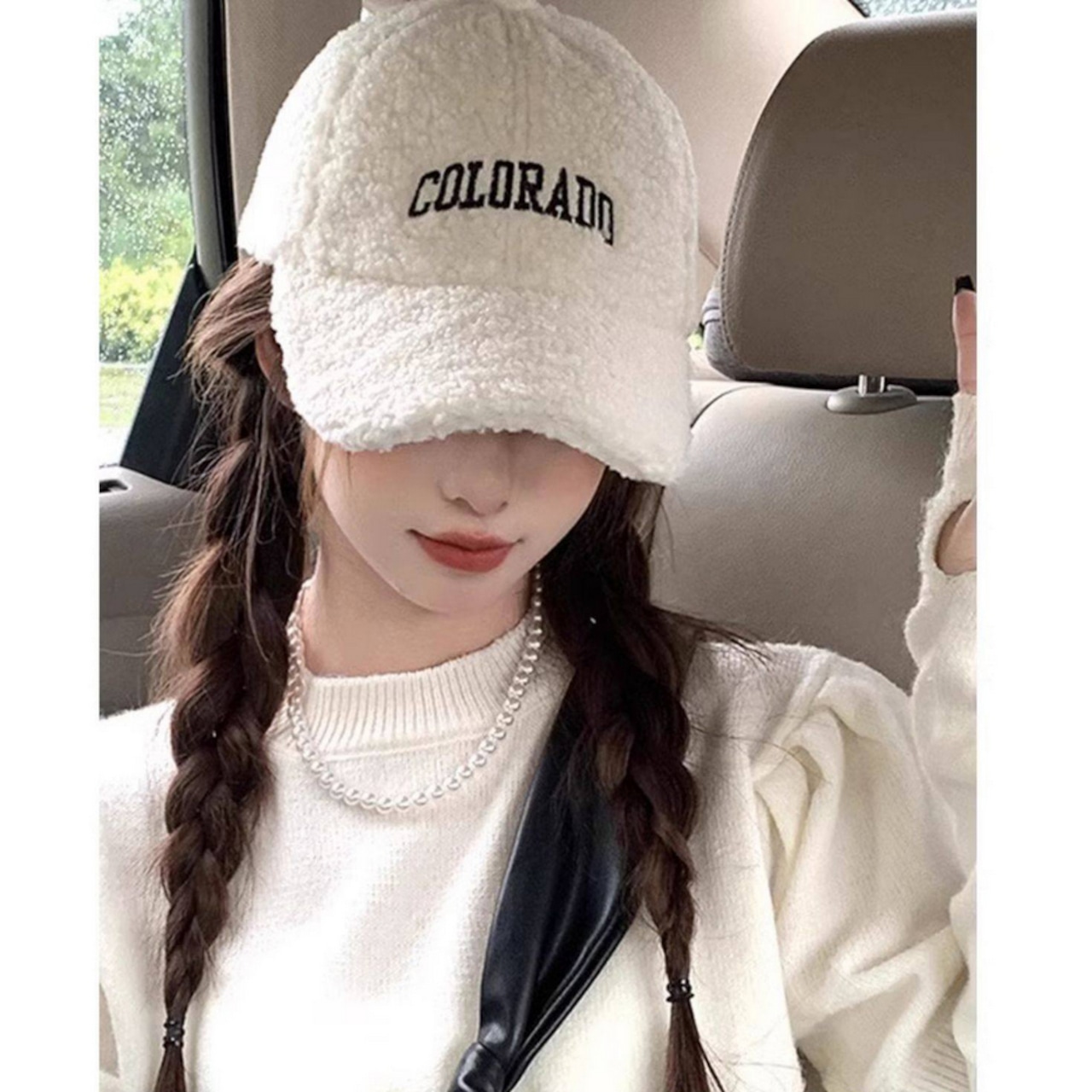 7色 刺繍ボアキャップ G199