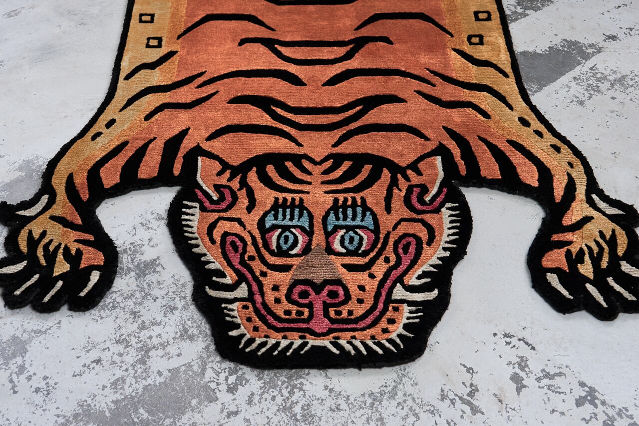 Tibetan Tiger Rug 《Mサイズ•シルク・オリジナル3・クラシックカラー
