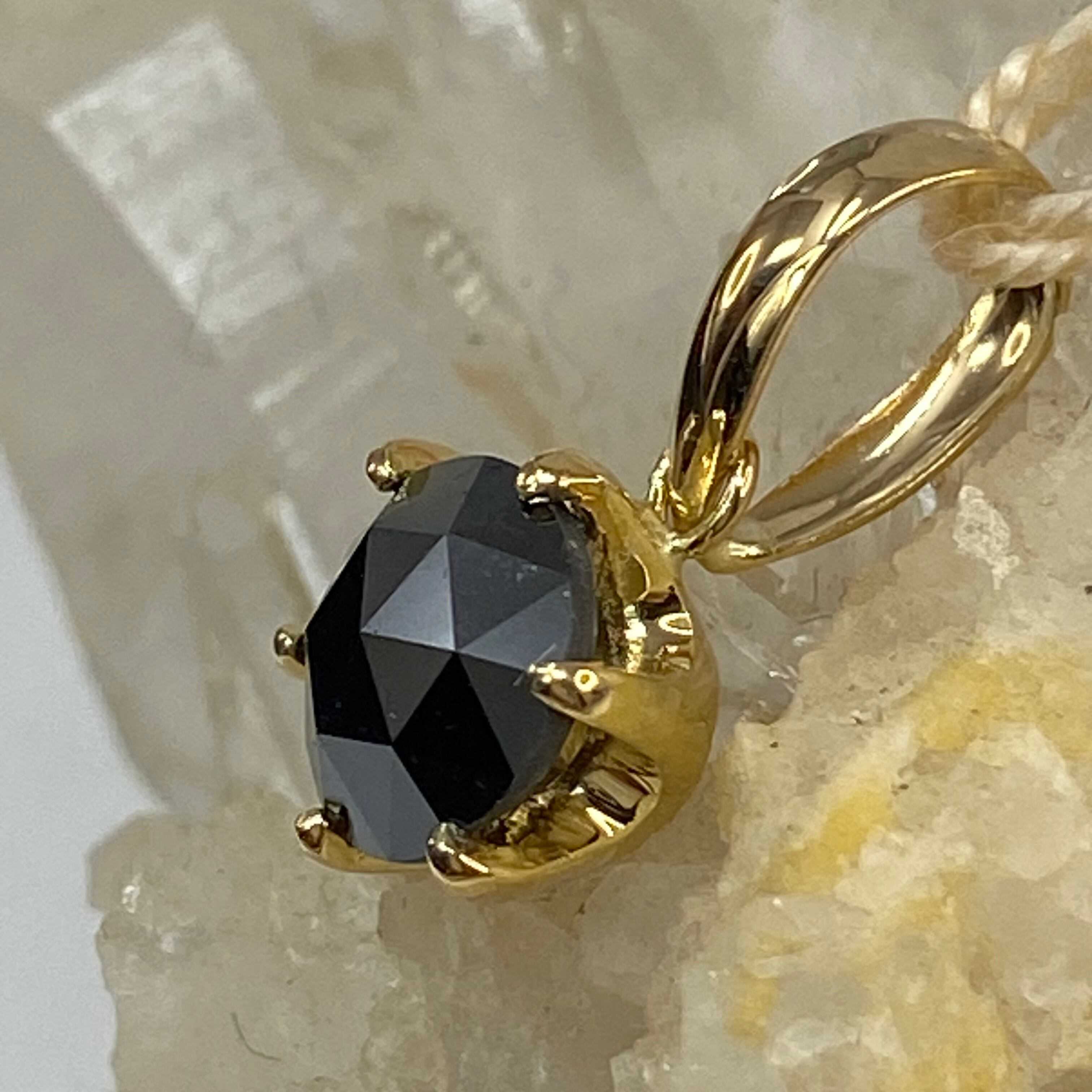 k18YG AU750 18金 天然ブラックダイヤモンド0.7ct イエロー k18YG AU750 18金 天然ブラックダイヤモンド0.7ct イエロー