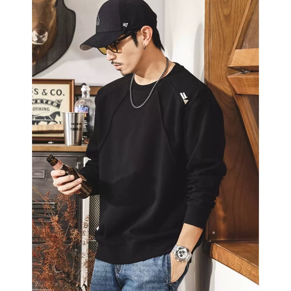 Plain color design sweat P599