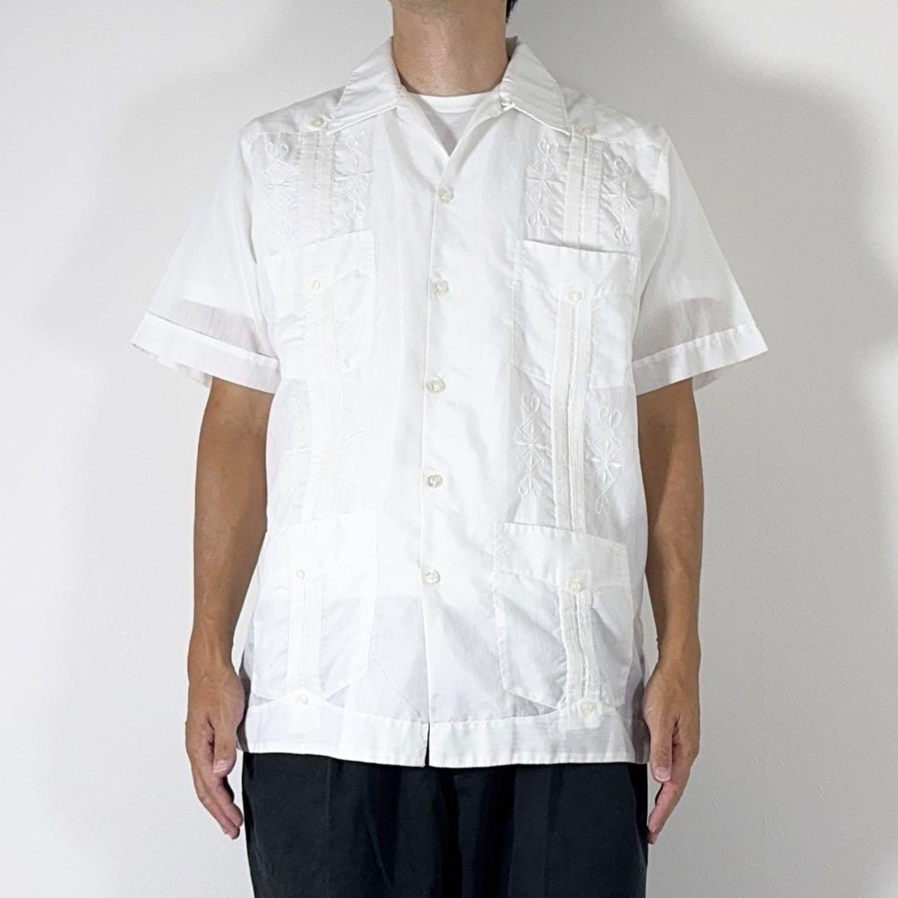 70s Tony Creaciones  cuban shirt L 古着 - 15