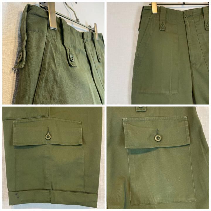イギリス軍 ライトウェイトファティーグショーツ ハーフパンツ カーキ