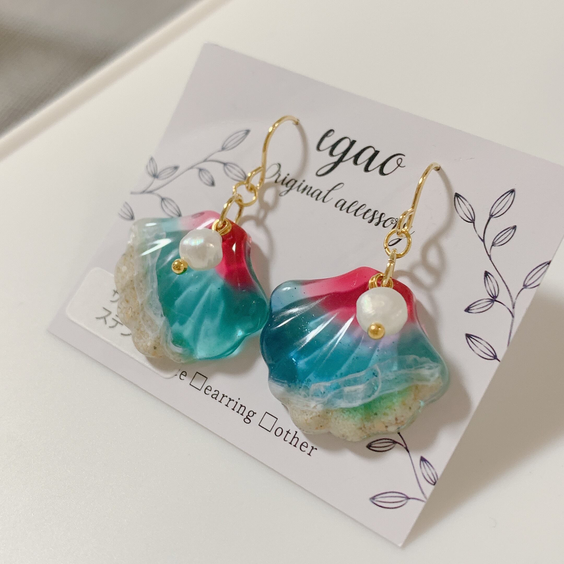 シェル ピアス (T-A59-34) | tete by okinawa