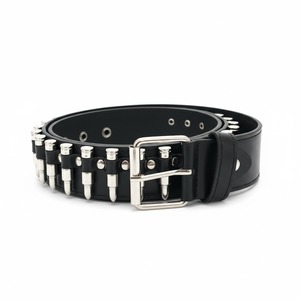 弾丸ベルト スタッズ パンク y2k 古着 ブラック ウエスタン wb51