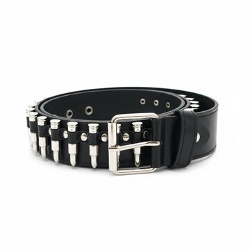 弾丸ベルト スタッズ パンク y2k 古着 ブラック ウエスタン wb35 | Pay ID