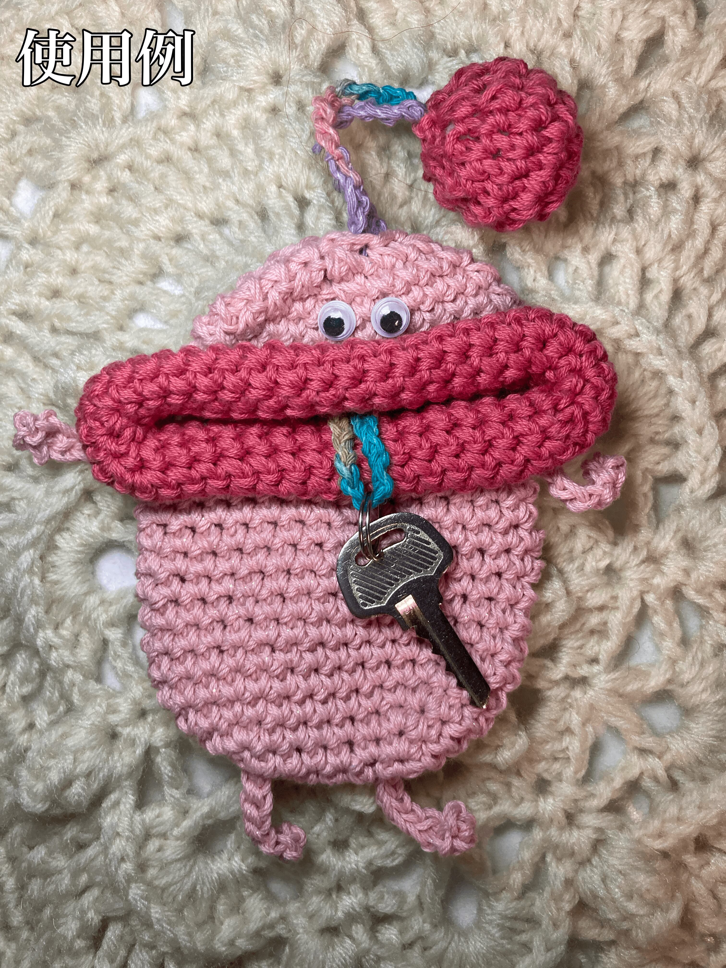 パクパクモンスター☆リトルモンスター☆キーホルダー crochet little