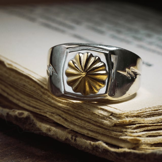 鷲見太郎 Ring リング】印台リング w/K18コンチョ【送料無料】 | PAY ID