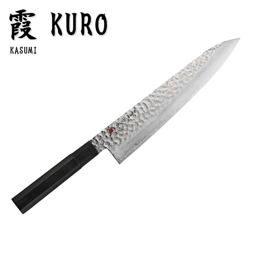 霞 KURO 包丁 牛刀包丁 240mm モリブデンバナジウム鋼 黒八角積層強化木 スミカマ SUMIKAMA