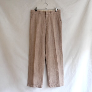 AURALEE LINEN WOOL SILK SHARK SKIN SLACKS