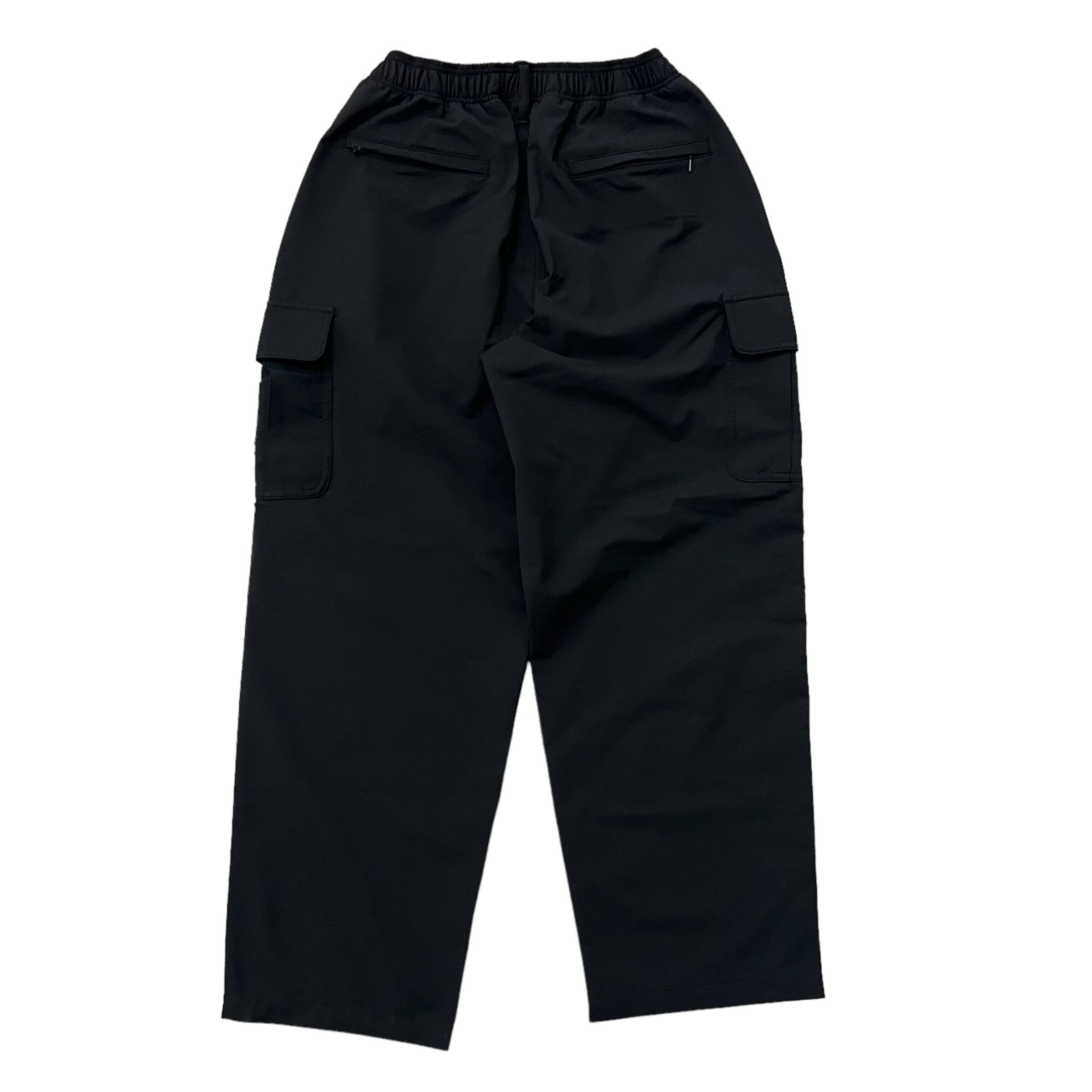 COMFORTABLE REASON / STRETCH CARGO SLACKS BLACK | THE NEWAGE CLUB