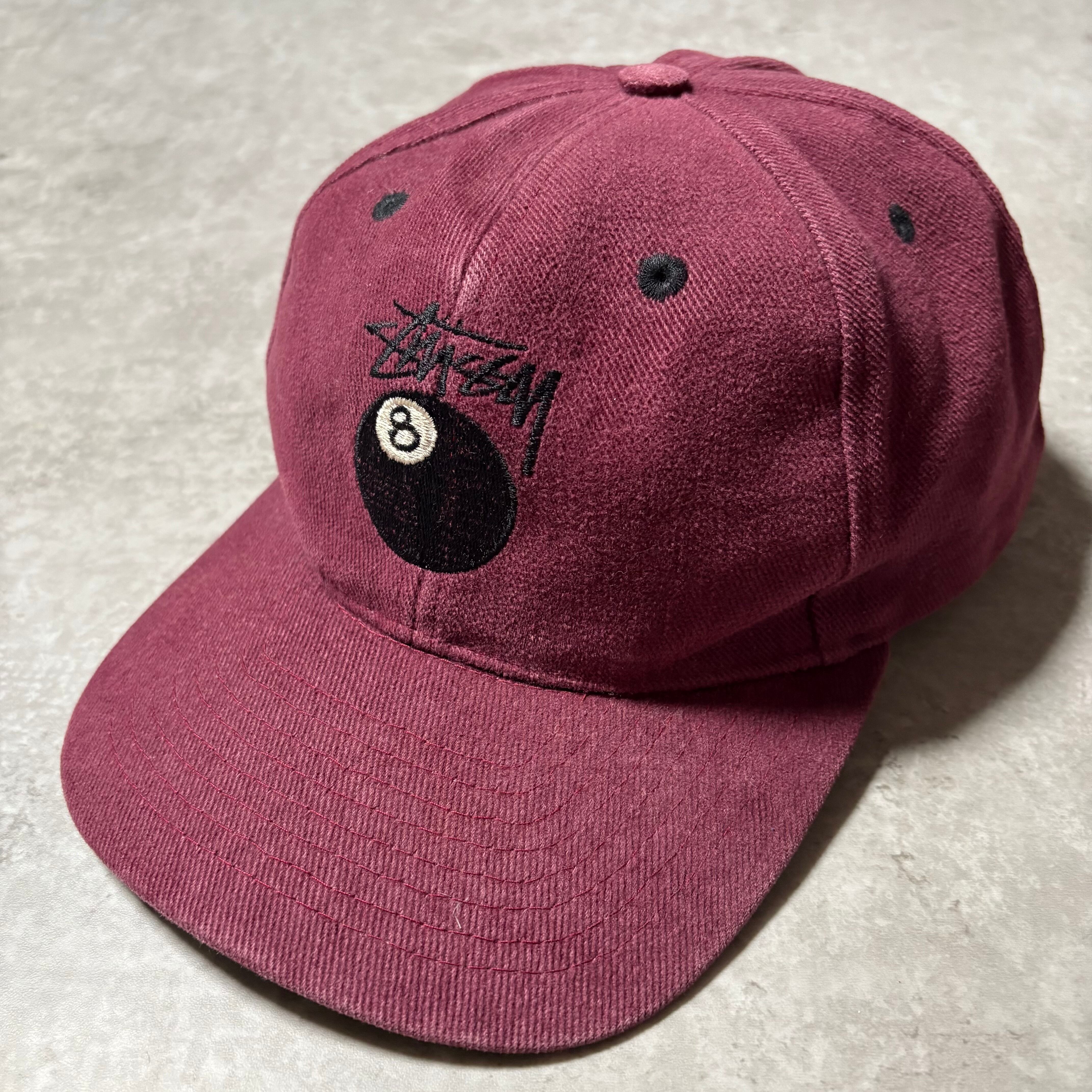 1980s "STUSSY" Baseball Cap "8ball"