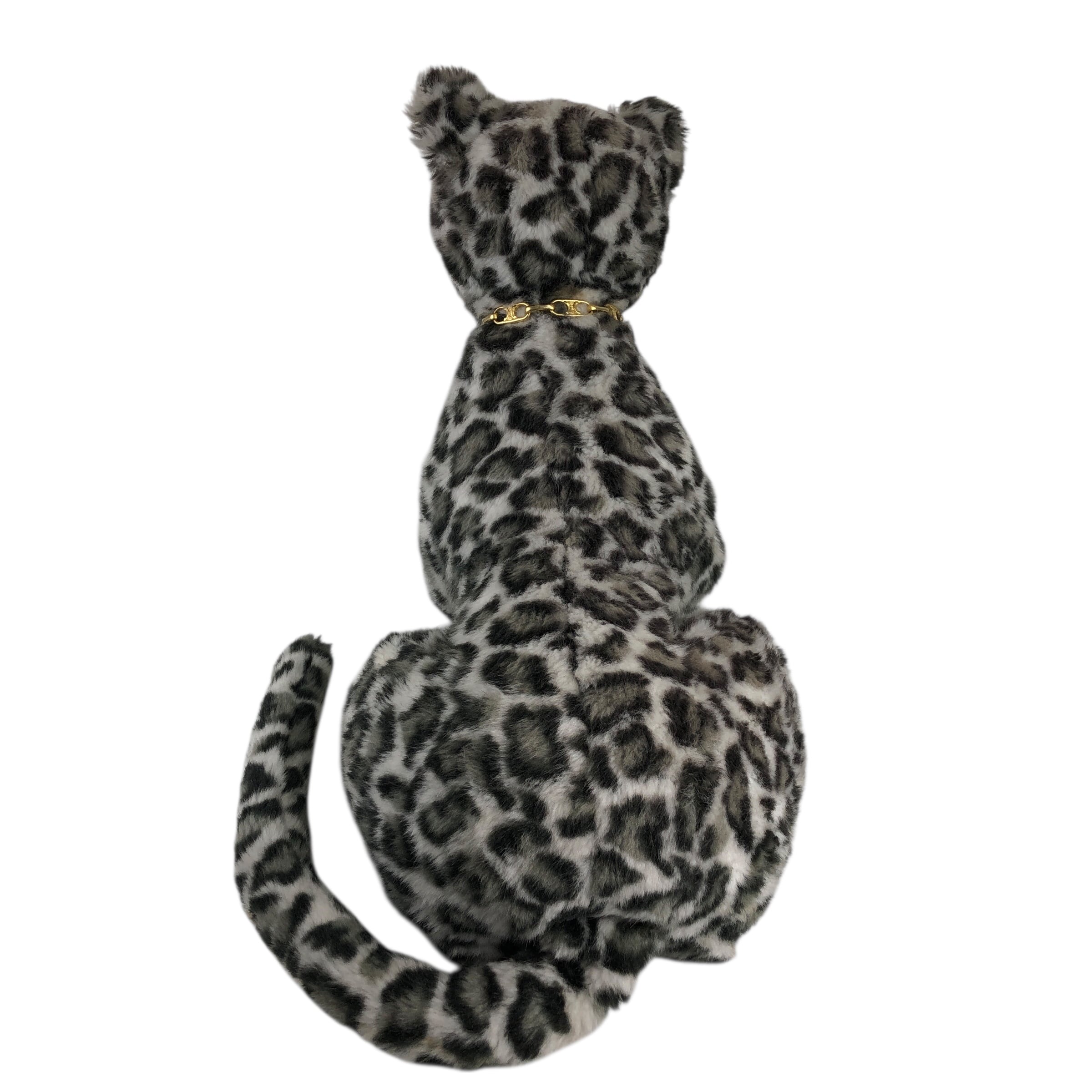 CELINE セリーヌ ぬいぐるみ ホワイト ブラック ヒョウ FIRSTコラボ