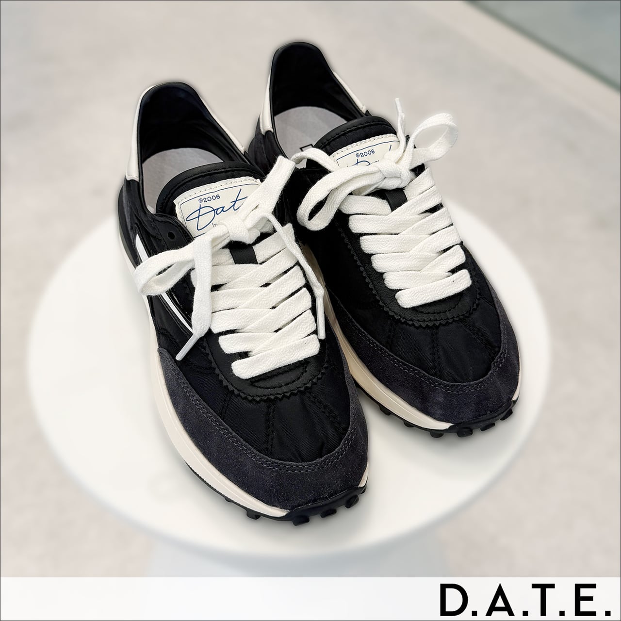 D.A.T.E.(デイト) ATHLETA NYLON スニーカー BLACK