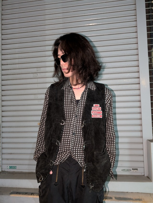 "LOBSTER ＨOOK" suede vest