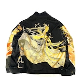 【bomber39】再構築リバーシブルボンバー Kimono×vintage scarf MIX BOMBER reversible JACKET