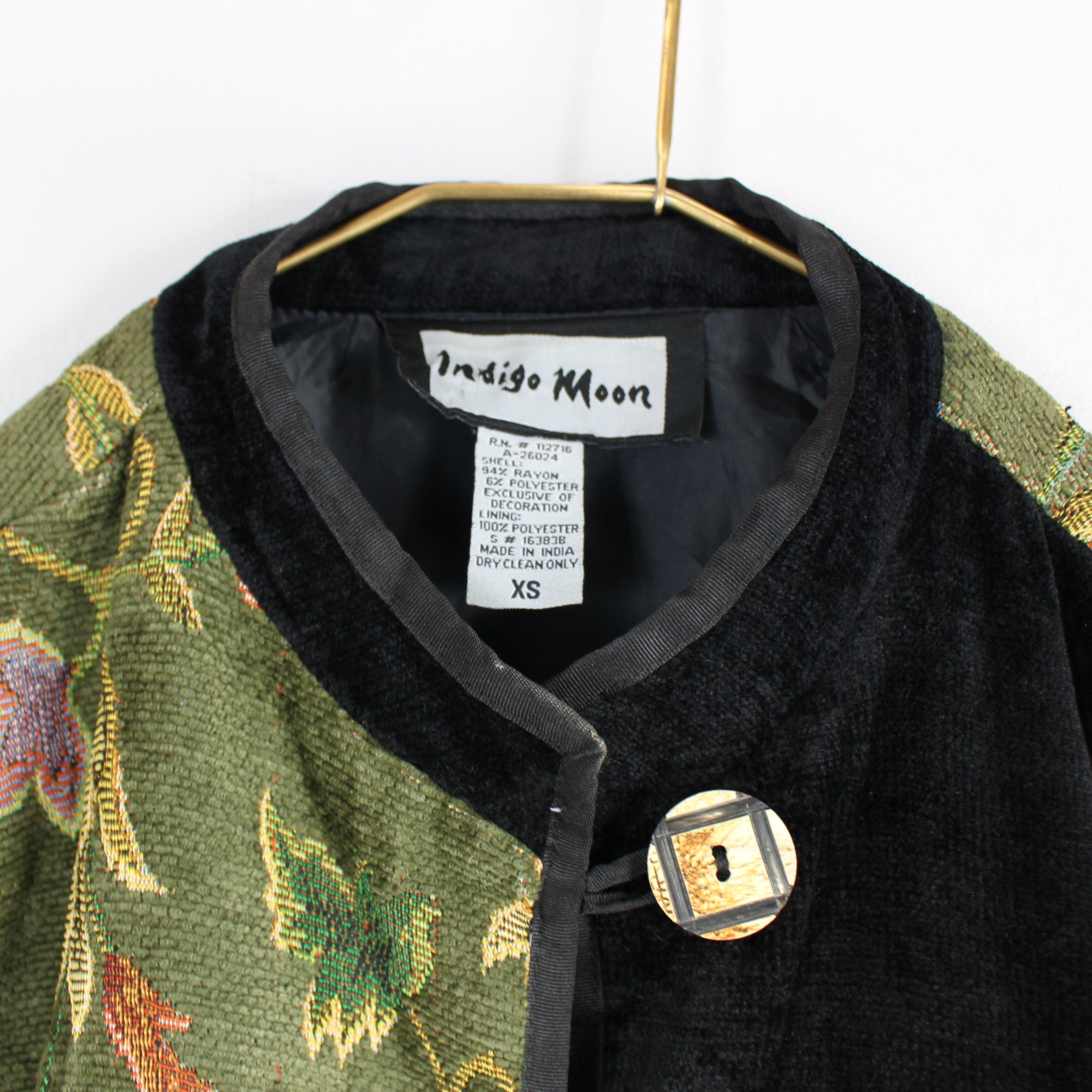 USA VINTAGE INDIGO MOON EMBROIDERY JACKET/アメリカ古着刺繍 USA VINTAGE INDIGO MOON EMBROIDERY JACKET/アメリカ古着刺繍