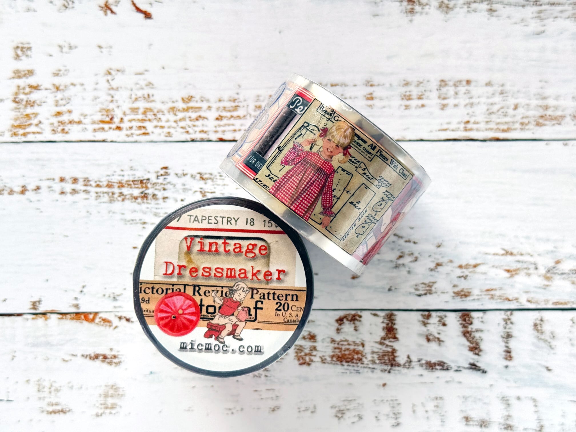 MICMOC PETテープ、マスキングテープ まとめ売り 7点 新品未使用 Mic Moc PETテープ 3cm×5m Vintage Dressmaker PPET40【Mic Moc