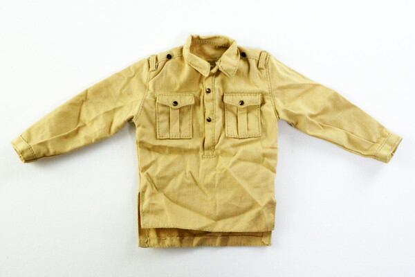 ドール服 1/6 男性用27 WW2 ドイツアフリカ軍団 長袖シャツ DA143 - 画像1