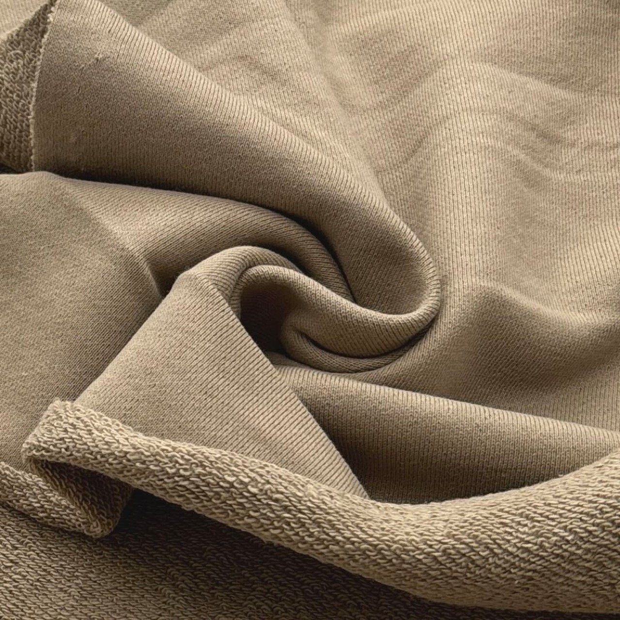 ★TC216◆3.2m◆ラスト1点!綿100%裏毛ニット生地◆ベージュ