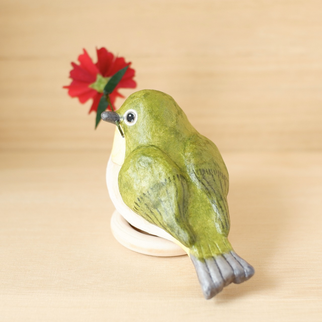 母の日ギフト『メジロの贈り物』 和紙インテリア/置物