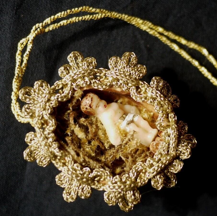 赤ちゃんイエス くるみ飾り ヴィンテージオーナメント ドイツ