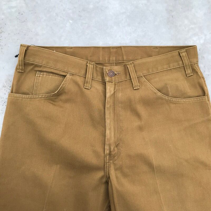 60's 70's LEVI'S リーバイス スタプレ ピケ Big E オリーブ 42TALON