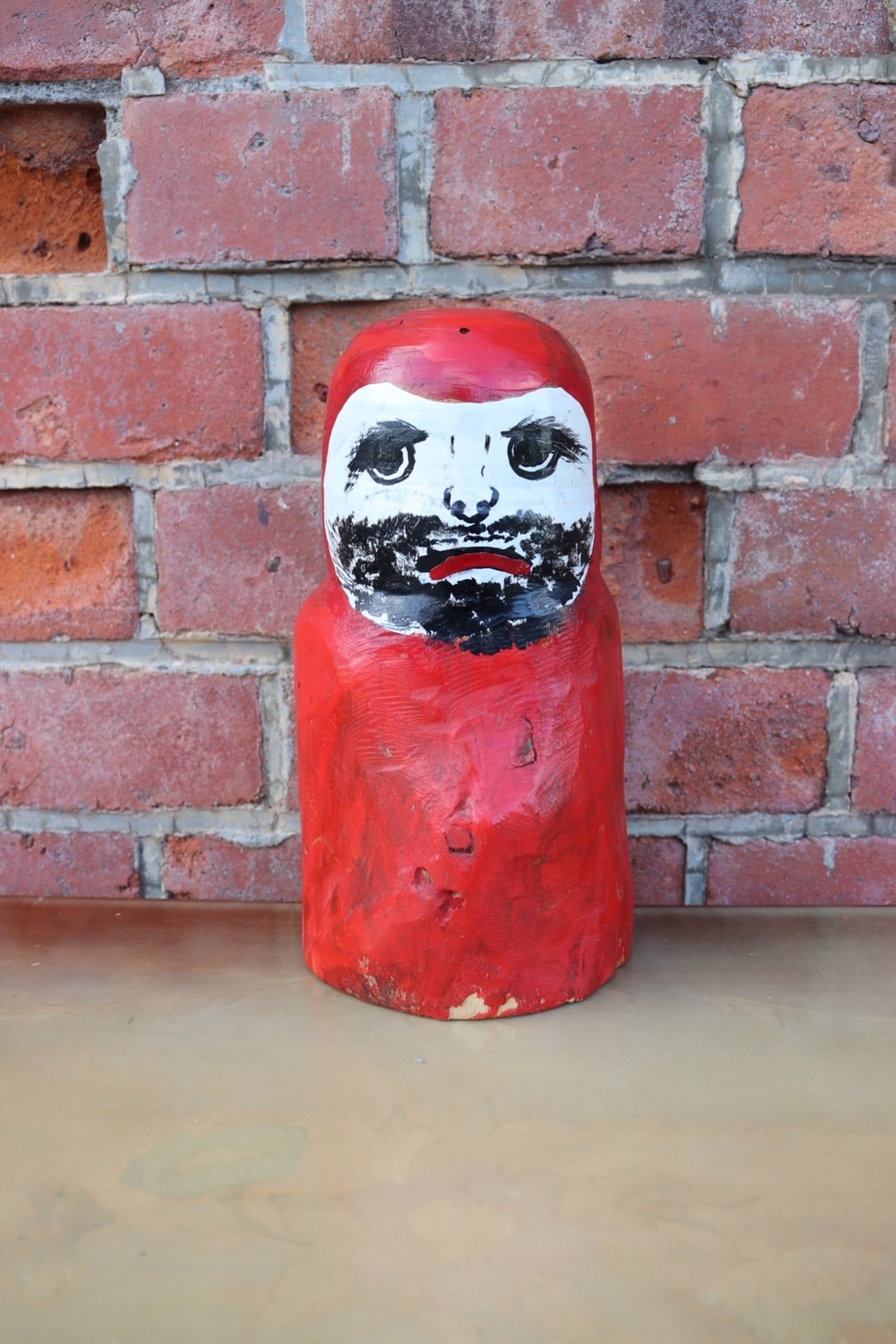 Hand-Carved Wooden Daruma Doll | 古物屋 Sonomono -そのもの-