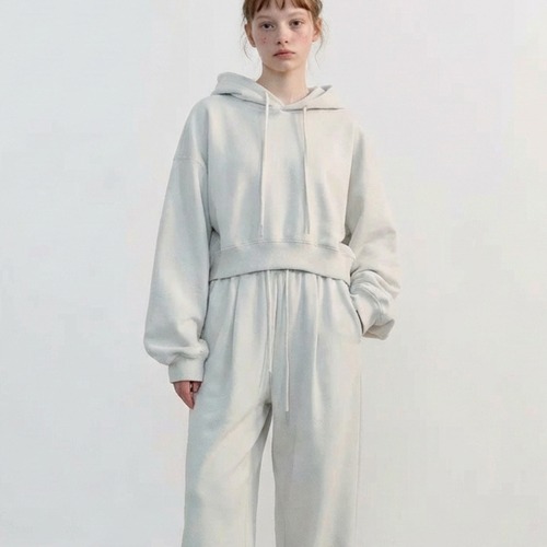 Cropped Sweat Parka  T4308