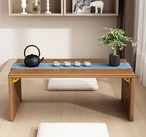 天然竹製　折り畳み　デスク　100％　竹製　70cm　ベッドテーブル　学習台　ロータイプ　折れ脚　テーブル　おしゃれ　可愛い　和風