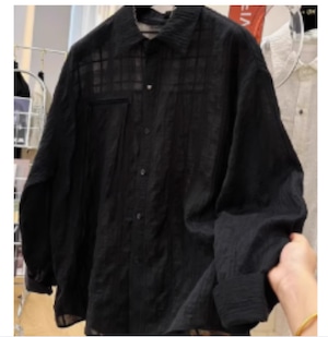 Textured Ribbon Shirt(MT1093)